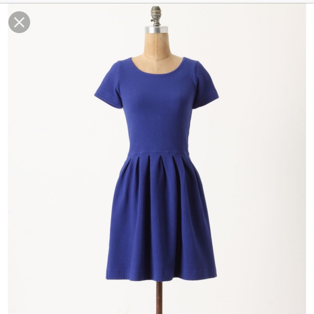 Anthropologie basketweave ganni dress